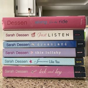 Sarah Dessen book set of 6- fair/good quality.